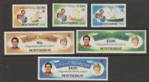 Montserrat SG 510 - 515 set of 6  Mint very Light Hinge -...