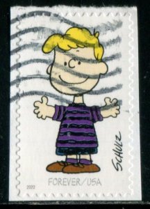 5726h US (60c) Charles M Schulz - Schroeder SA, used on paper