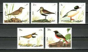 Fujeira, Mi cat. 1356-1360 A. Various Birds issue. ^