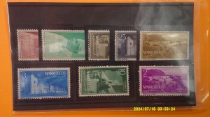 Morocco Northern Zone 1956 Scott# 1-8 Complete VF-XF Mint NH