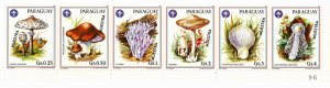 Paraguay 1986 MNH Sc 2166a-f strip of 6 MUESTRA