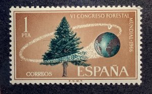 Spain 1966 Scott 1363 MNH - 1p, 6th World Forest Congress