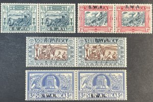 SOUTH WEST AFRICA # B5-B8--MINT/HINGED---COMPLETE SET IN PAIRS---1938