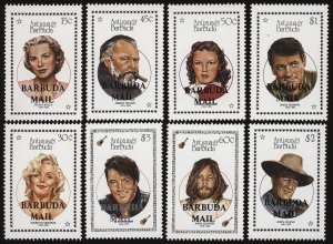 BARBUDA Sc 915-22 VF/MNH - 1987 - Celebrities Complete Set