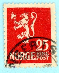 Norway, Scott #102, Used