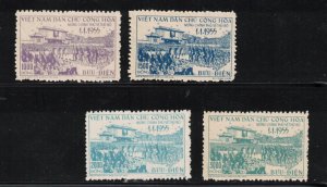 Vietnam Democratic Republic #28 - #31 Very Fine Mint Unused (No Gum) As Issued