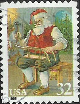 # 3008 USED SANTA CLAUS WORKING ON SLED
