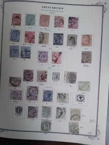 collection on pages Great Britain 1867-1900 EZ: CV $6590