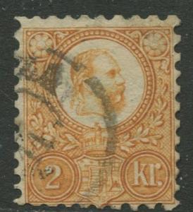 Hungary - Scott 1 - Franz Josef I -1871- FU - Single 2k Stamp