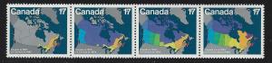 Canada Strip of 4 mnh  Unitrade #  893a