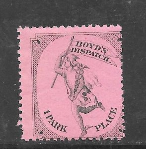 #20L56 MNH Boyd's Local Dispatch Single (my1790)