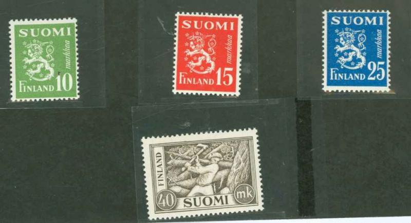 Finland 302-305 Mint F-VF NH