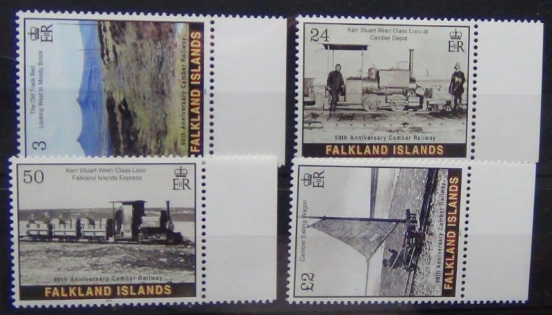 Falkland Islands 2005 90th Anniversary of Camber Railway set MNH