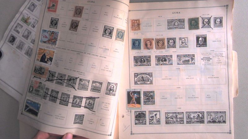 CUBA COLLECTION ON STOCK SHEET, MINT/USED