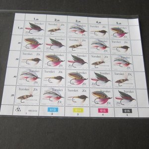 South Africa Transkei 1983 Sc 72 insect sheet set MNH