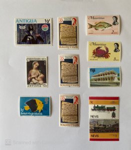 LOT OF 10 STAMPS, MNH , DIFFERENT COUNTRIES, & TOPICS