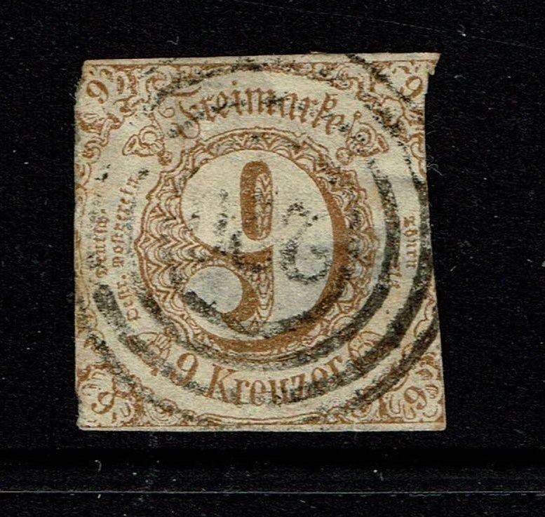 Thurn and Taxis SC# 55, Used, Center Thin - Lot 082717