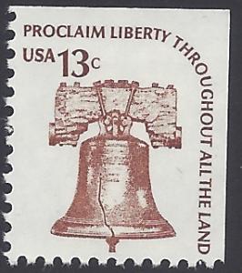 #1595 13c  Liberty Bell Booklet Single 1975 Mint NH