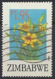 Zimbabwe SG 880  SC# 712  Used  Export Flowers   see detail and scan