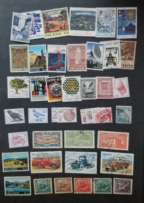 ICELAND Used Stamp Lot T5619