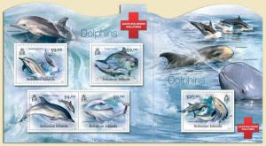 SOLOMON ISLANDS 2012 SHEET SAVE DOLPHINS MARINE LIFE slm12120c