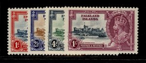 FALKLAND ISLANDS GV SG139-142, SILVER JUBILEE set, LH MINT. Cat £48.