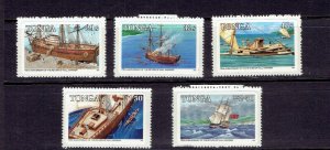 TONGA - 1985 THE ADVENTURES OF WILL MARINER - SCOTT 602A TO 606A - MNH