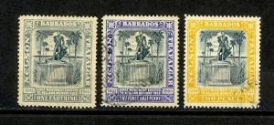 Barbados Scott 110-112 Used (#110 is mint hinged) - Catalog Value $86.25