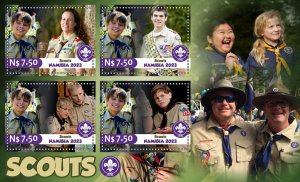 Stamps. Scouts 2023 year 1+1 sheets perforated  NEW