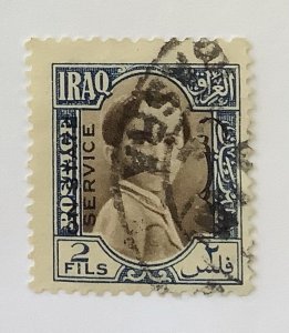 Iraq  1942 Scott o116 used - 2f,  King Faisal II