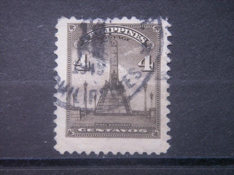 PHILIPPINES, 1947, used 4c, Monument,  Scott 504