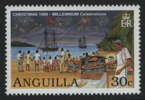 Anguilla 1999 MNH Sc 1001 30c Fireworks, barbecue Christmas