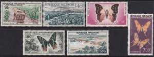 Sc# C61 / C66 Malagasy 1961  complete airmail set MLH CV $32.00 