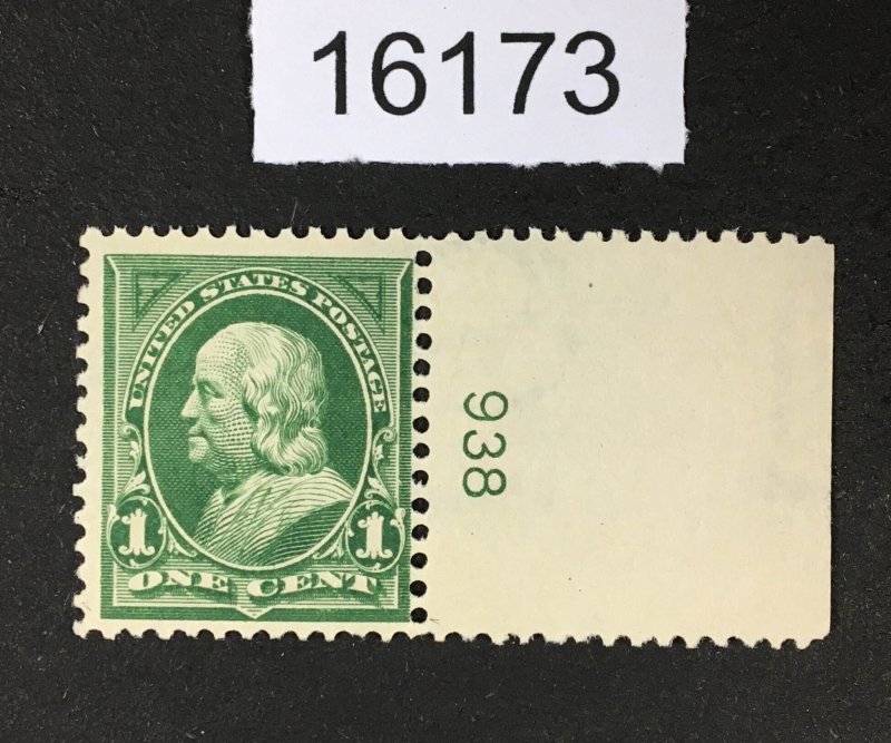 MOMEN: US STAMPS # 279 PLATE SINGLE MINT OG NH VF LOT #16173