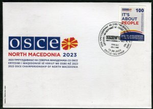 390 - NORTH MACEDONIA 2023 - OSCE Chairpersonship of Macedonia - FDC