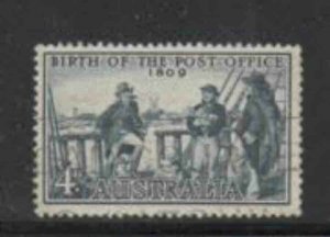 AUSTRALIA #332 1959 FIRST POST OFFICE 150TH ANNIV. F-VF USED