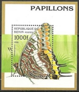 Benin #807  S/S  Butterfly   1996  MNH