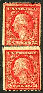 U.S. #450 MINT PAIR OG HR