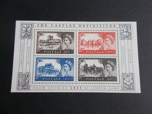 2005 Anniv of First Castle Definitives Miniature Sheet MS2530 Cat £10 Superb MNH