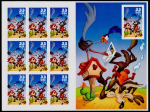 USA 3391 MNH Cartoon, Road Runner & Wile E. Coyote