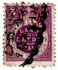 (I.B) New Zealand Revenue : Land & Deeds 3/-