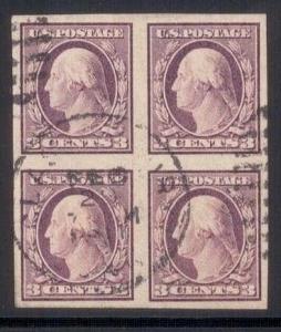 345 VF-XF used block of 4 cv $ 110 ! see pic !