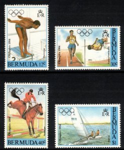 BERMUDA 1984 Summer Olympics; Scott 453-56, SG 478-81; MNH