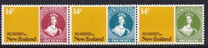 New Zealand 1980 Postage Stamp Anniv. Complete Mint MNH Set Strip SC 703b