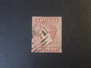 Antigua 1863 Sc 2c imperf. FU