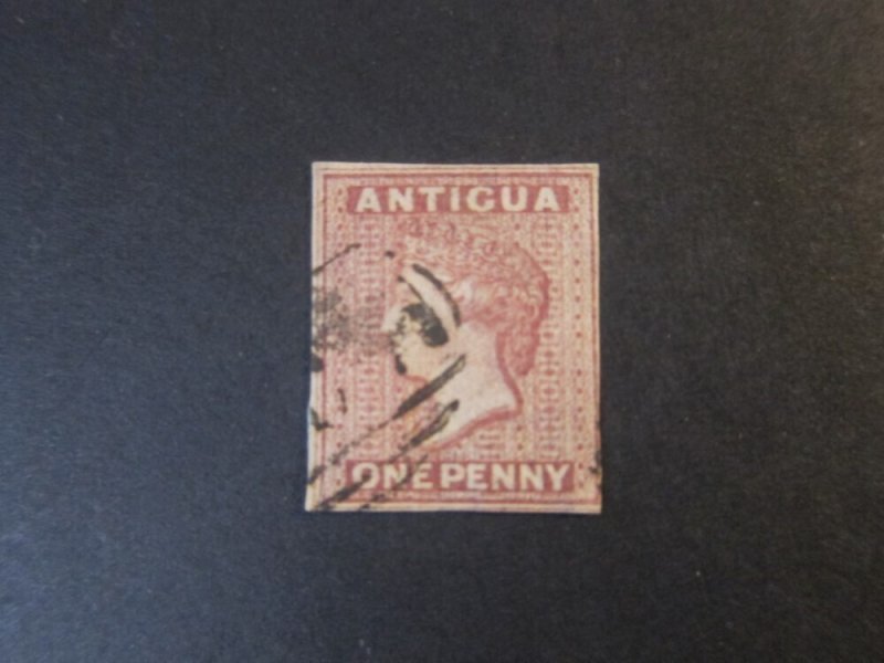 Antigua 1863 Sc 2c imperf. FU