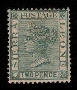 SIERRA LEONE SG30 1884 2d GREY MTD MINT