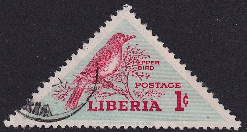 Liberia - 1952 - Scott #341 - used - Pepper Bird