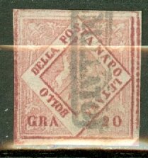 KN: Italy Two Sicilies 6 used CV $675