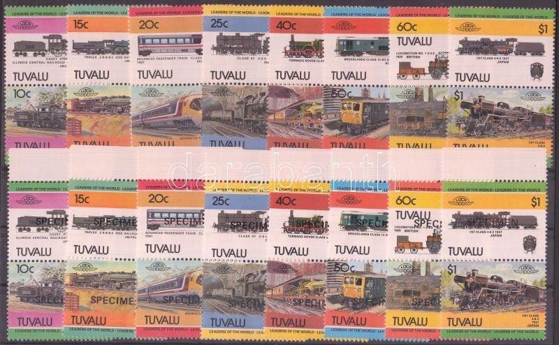 Tuvalu stamp Locomotives (II) pairs + SPECIMEN MNH 1984 Mi 228-243 WS142775
